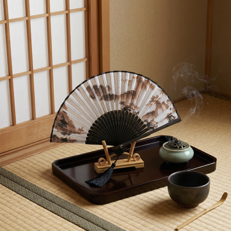 Éventail japonais ancien