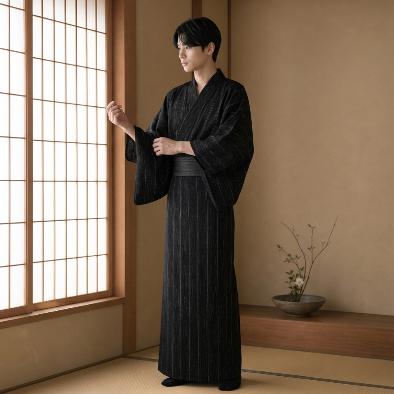 Kimono traditionnel japonais homme