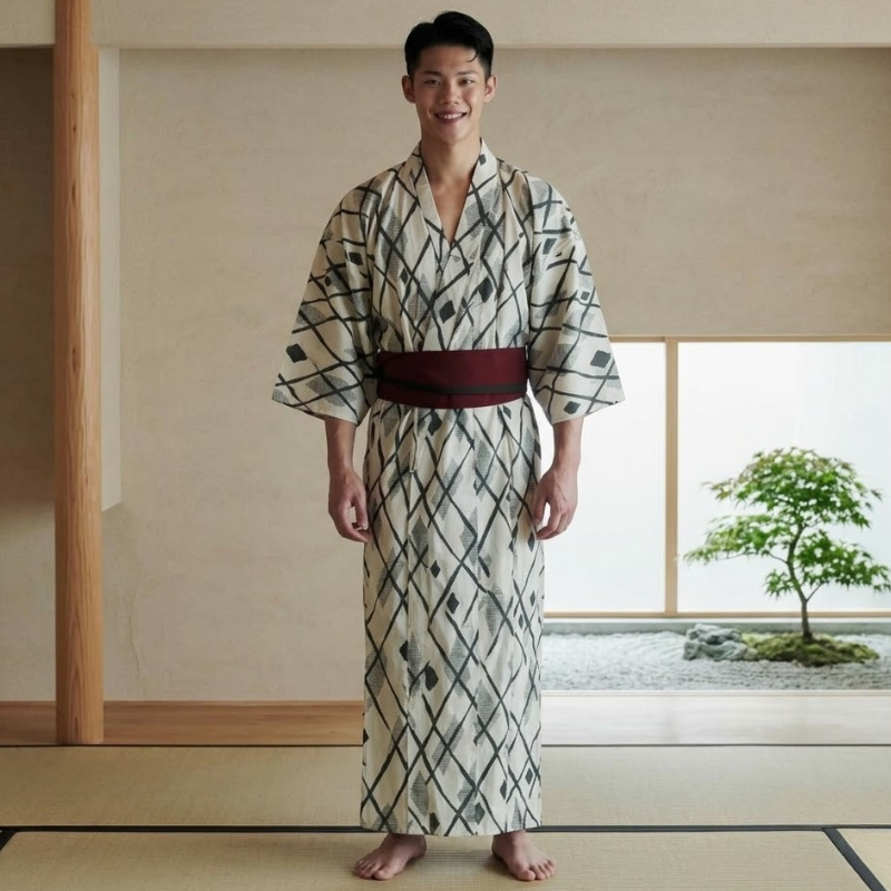 Yukata traditionnel homme