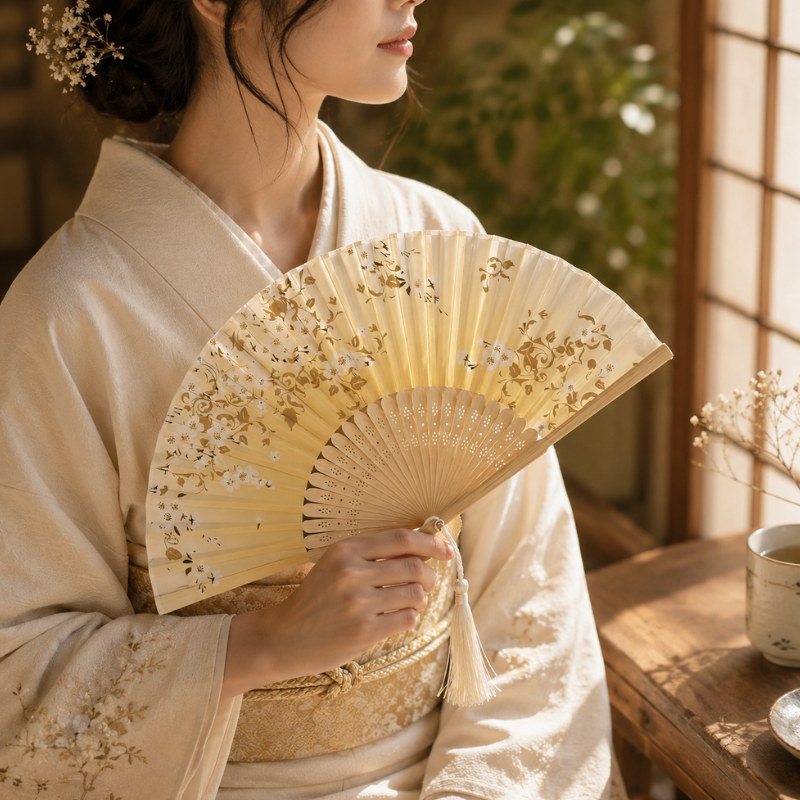 Éventail japonais ancien