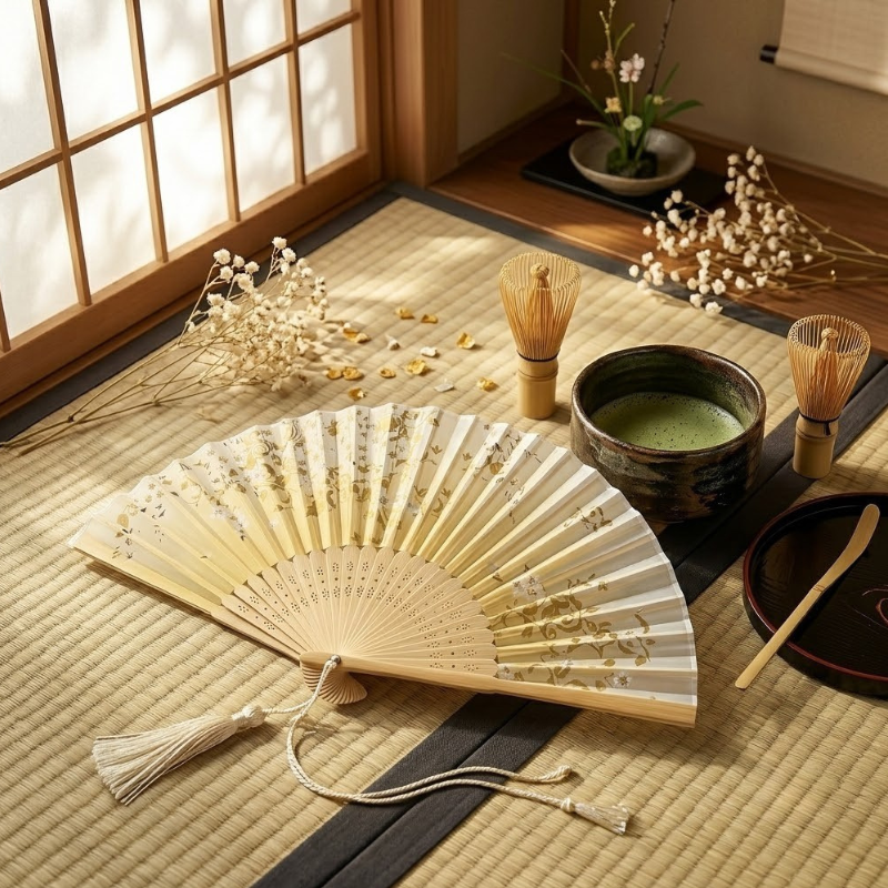 Éventail japonais ancien