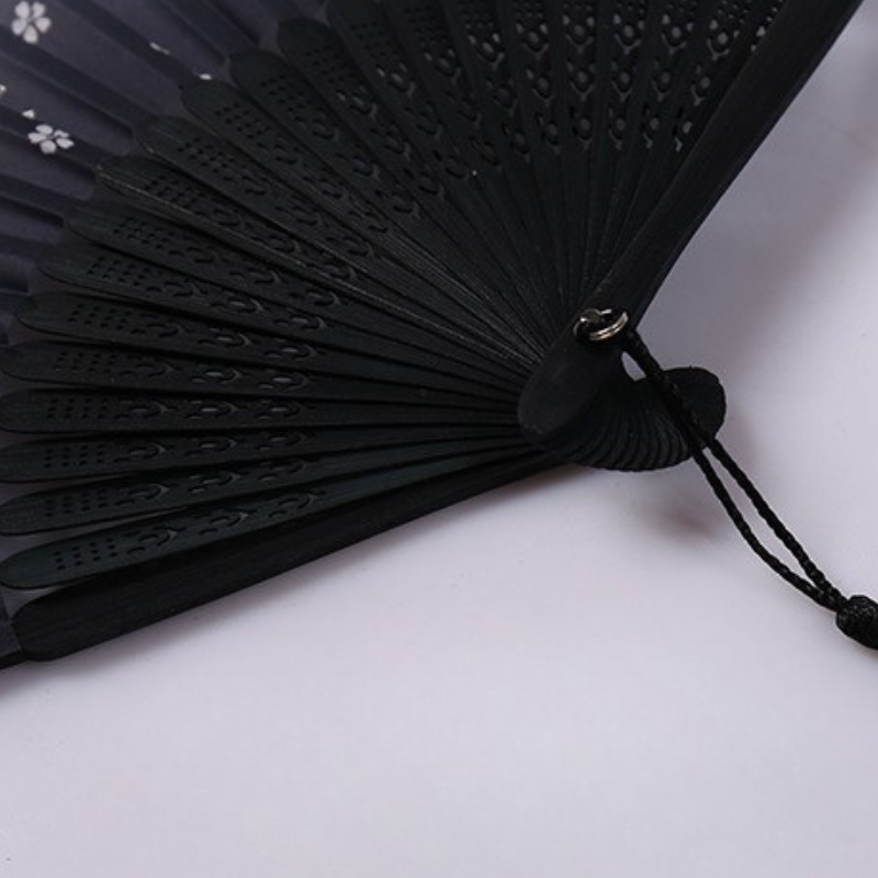 Éventail japonais bambou