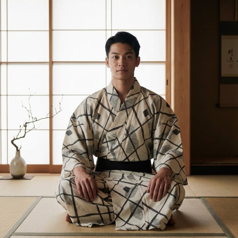 Yukata traditionnel homme