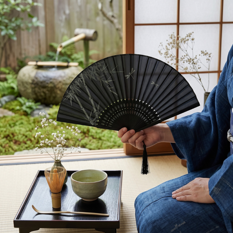 Éventail japonais ancien