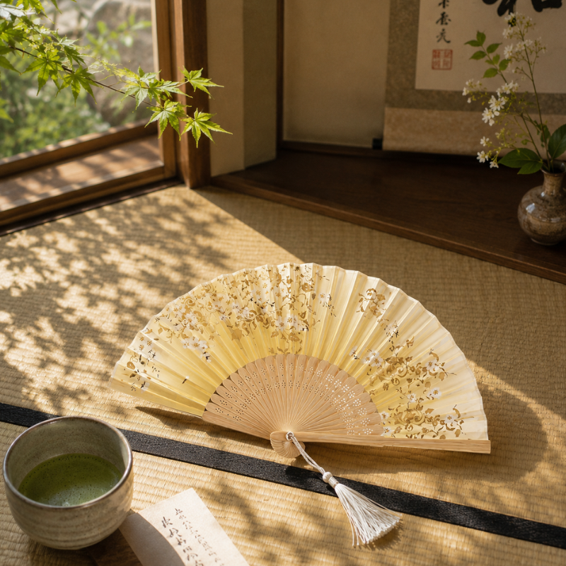 Éventail japonais ancien