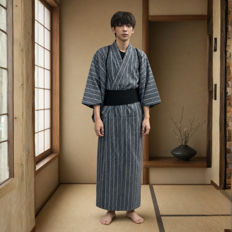 Kimono traditionnel japonais homme