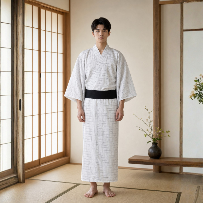Kimono traditionnel japonais homme