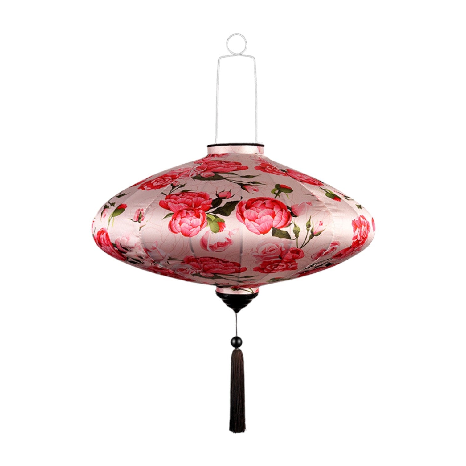 ancienne lanterne soie peinte japonais - 4 / 24X41cm