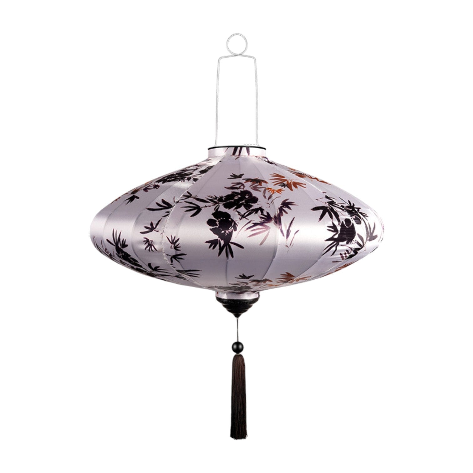 ancienne lanterne soie peinte japonais - 6 / 24X41cm