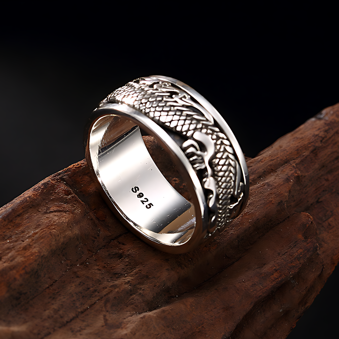 Bague Dragon Argent