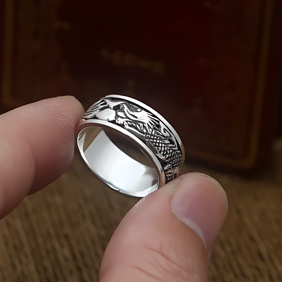 Bague Dragon Argent