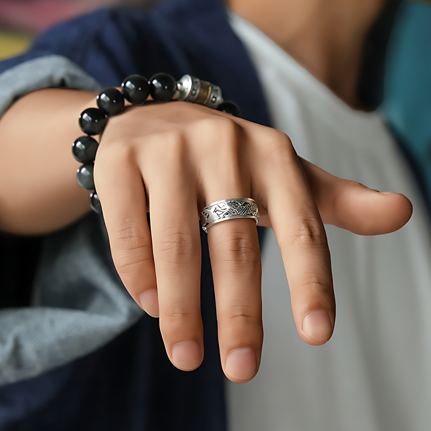 Bague Dragon Argent