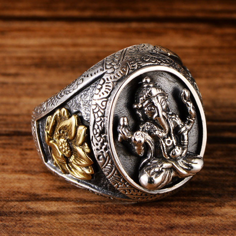 Bague Ganesh - Argent / 56