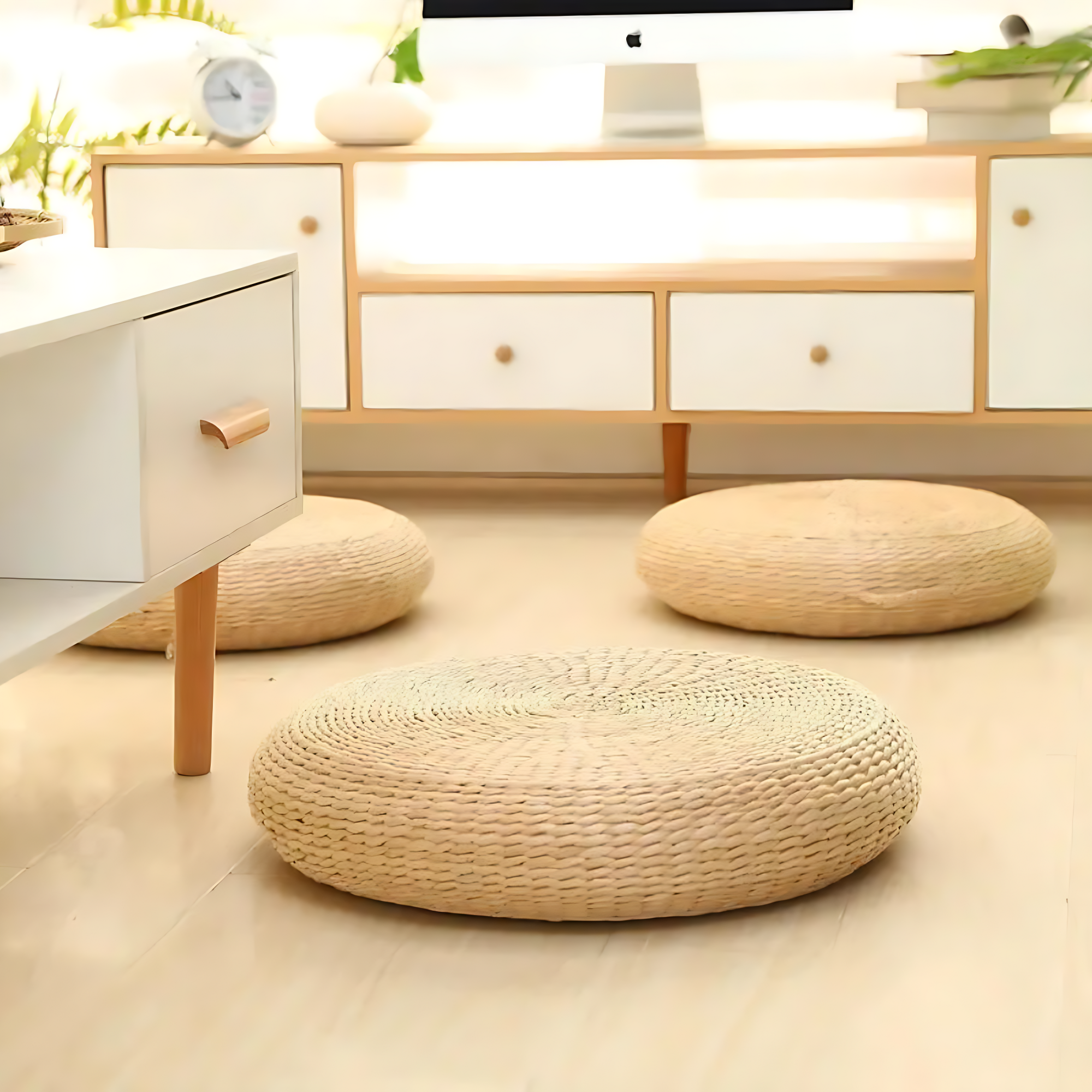 Coussin de Sol Rond Japonais