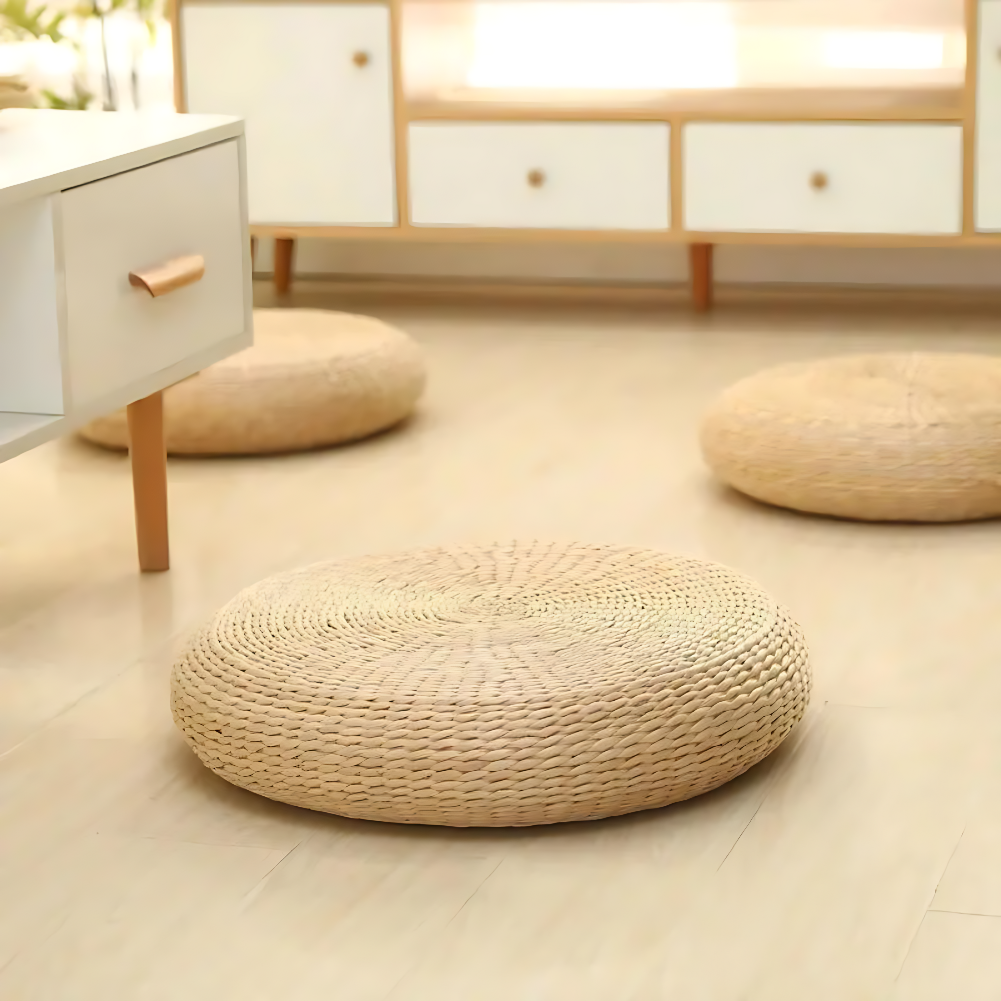 Coussin de Sol Rond Japonais
