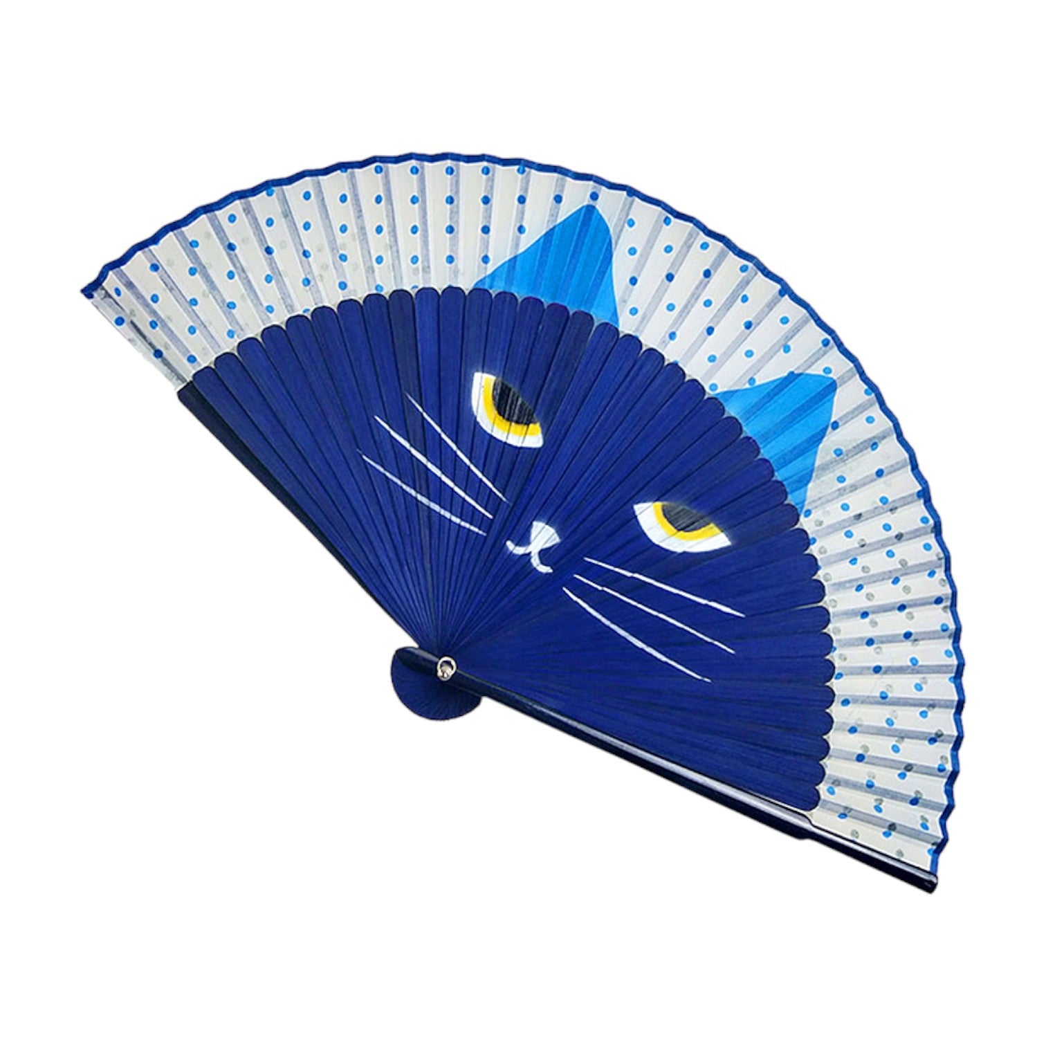 Éventail Bois Japonais ’Ebino’ - Bleu