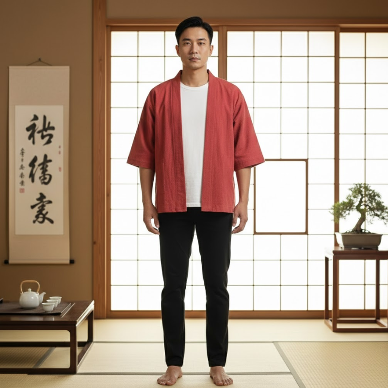 Haori homme japonais
