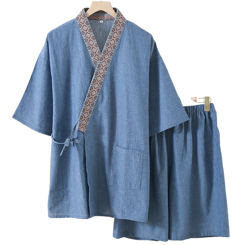 Jinbei bleu