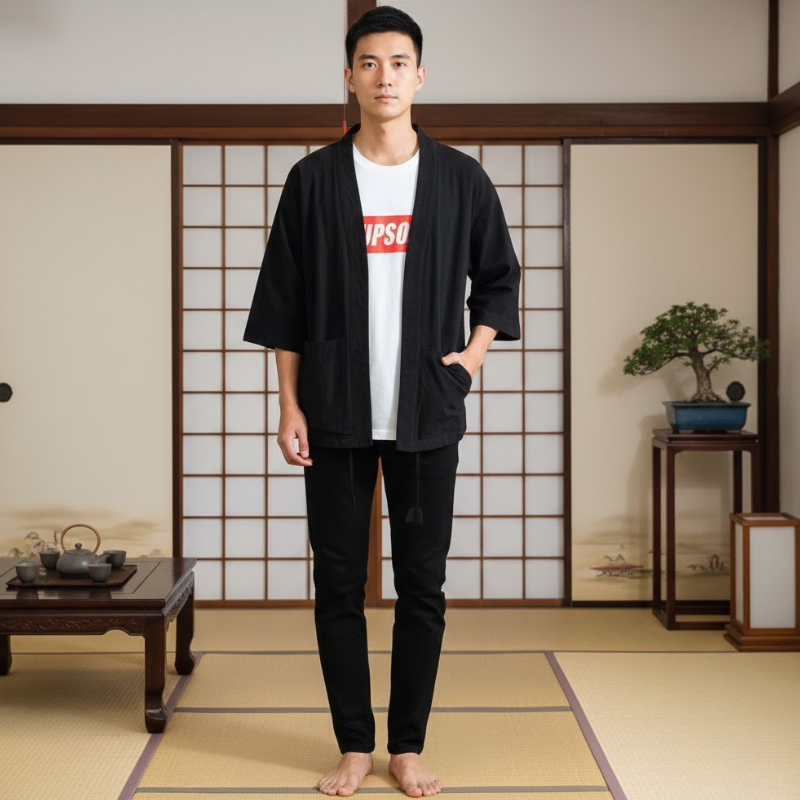 Haori homme japonais