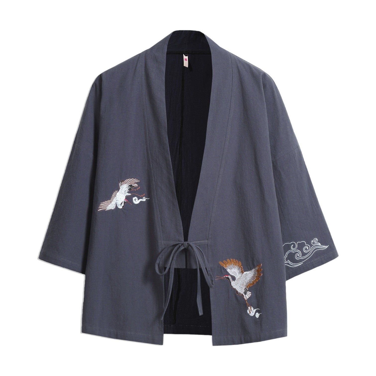Haori Kimono Cardigan - Gris / S
