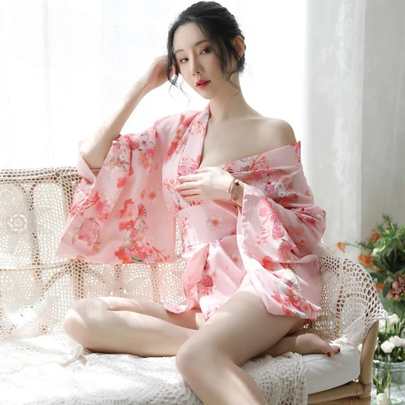 Haori Yukata ’Floral Édition’ - Taille unique