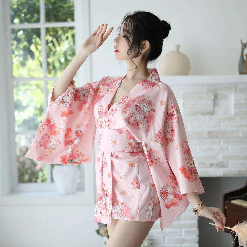 Haori Yukata ’Floral Édition’ - Taille unique