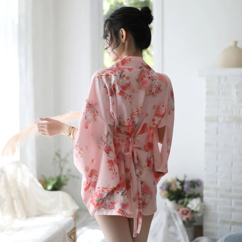 Haori Yukata ’Floral Édition’ - Taille unique
