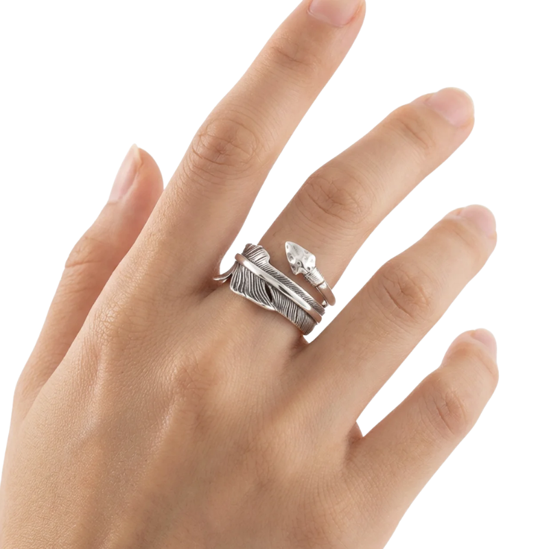 Bague flèche style japonaise