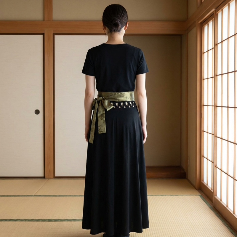 Ceinture obi bleu