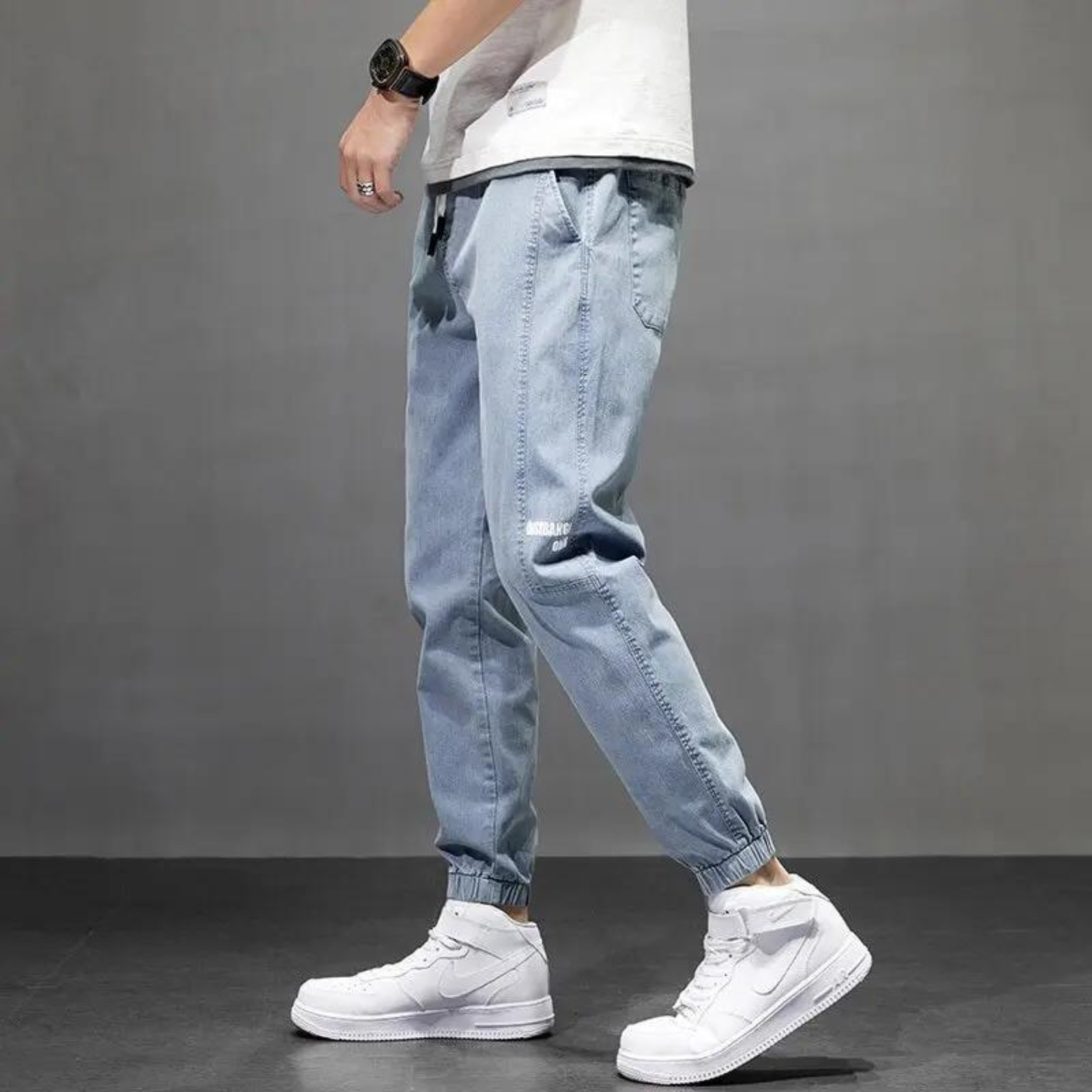 Jean Taille Élastique Homme