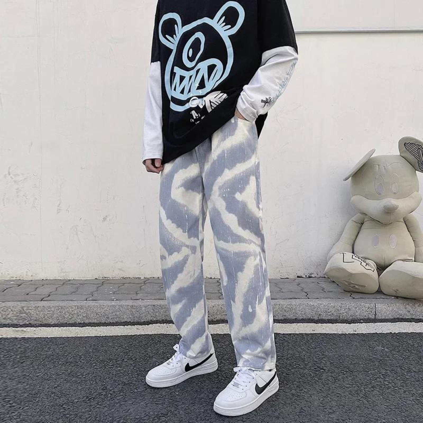 Jean Tie and Dye Homme - Bleu / S