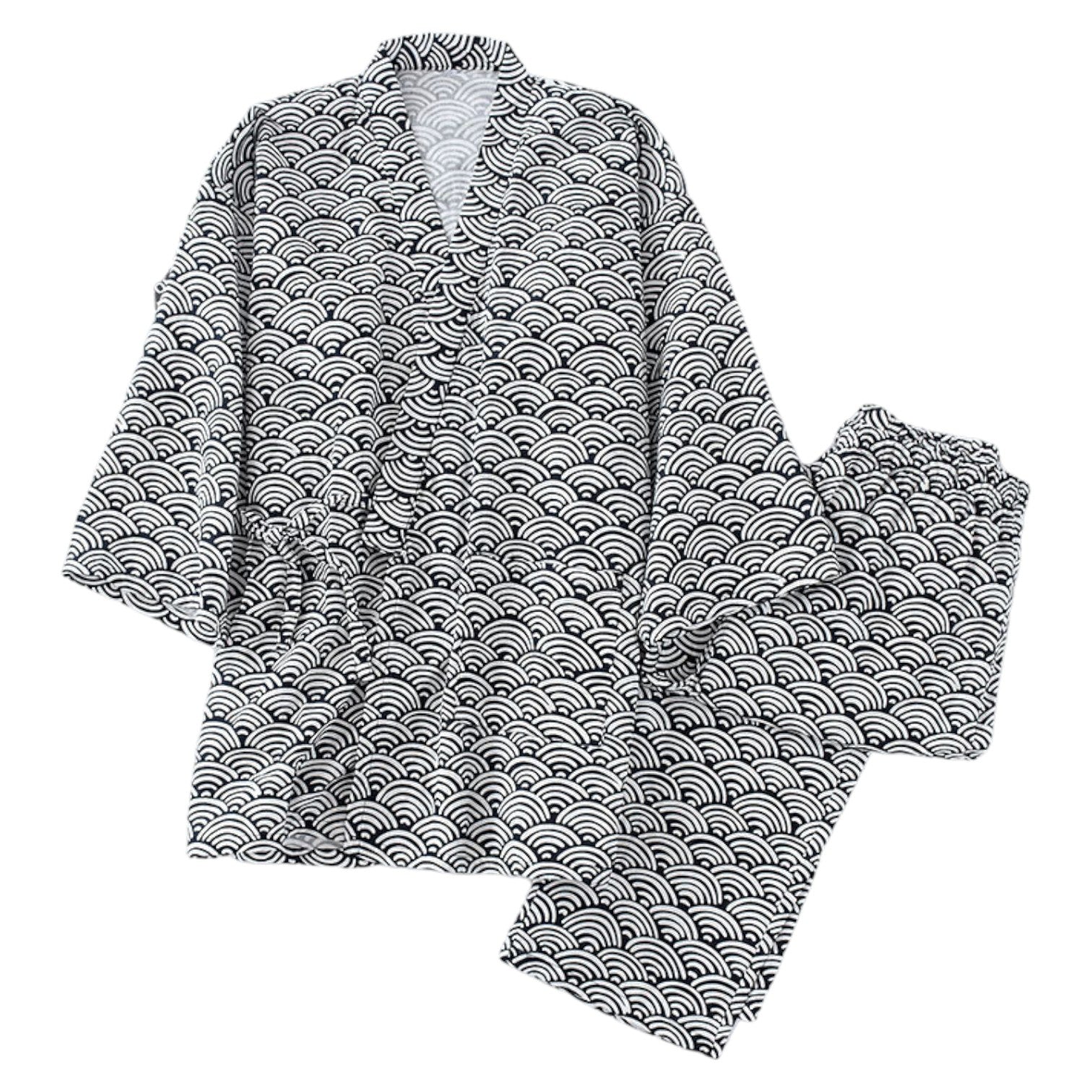 Jinbei Homme Traditionnel ’Kojiro’ - Noir / S