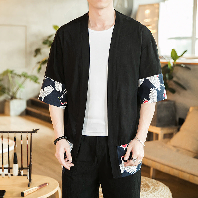 Kimono Cardigan Homme - Noir / M