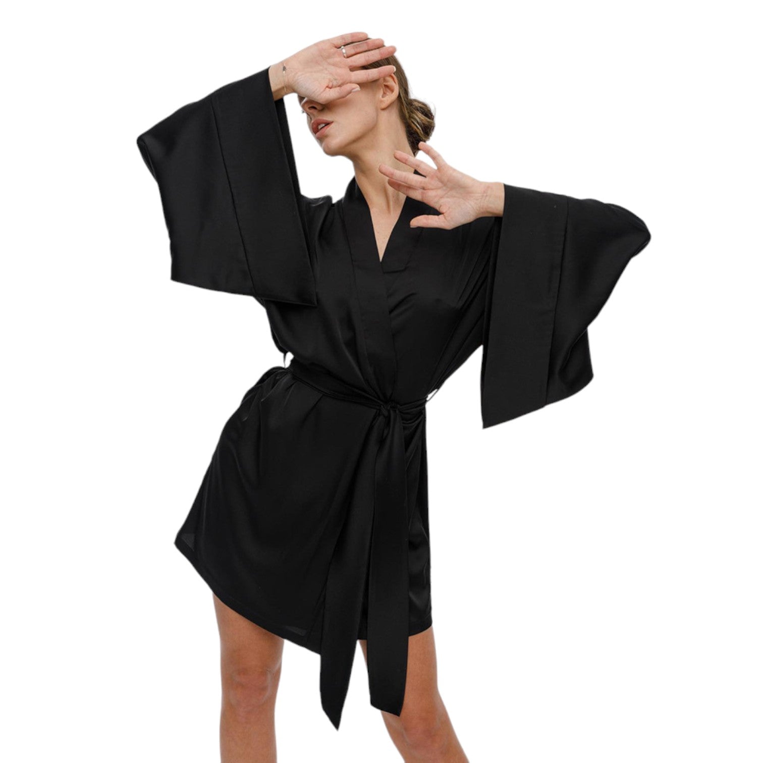 Kimono Femme Nuit Japonais - Noir / S