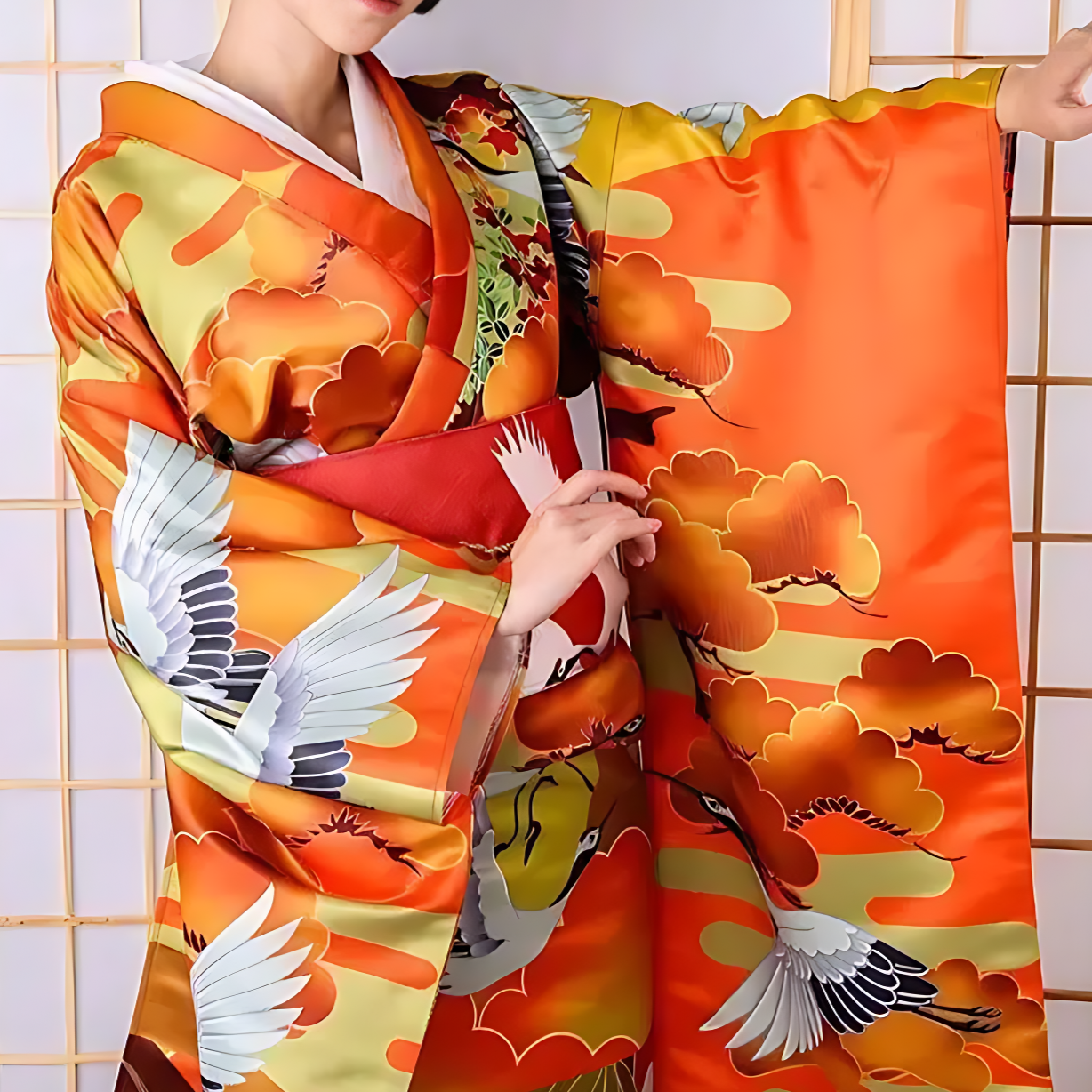 Kimono Furisode - taille unique