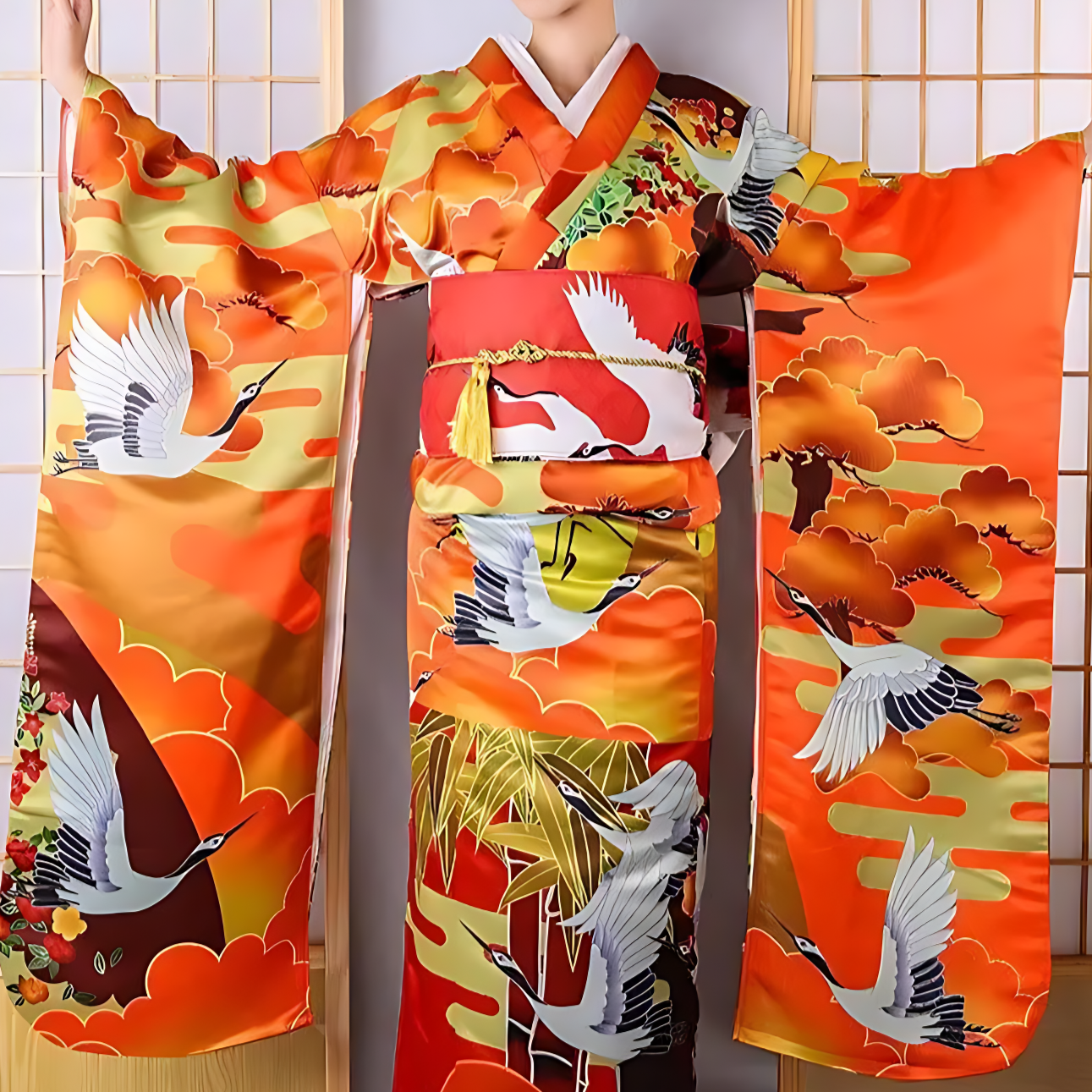 Kimono Furisode - taille unique