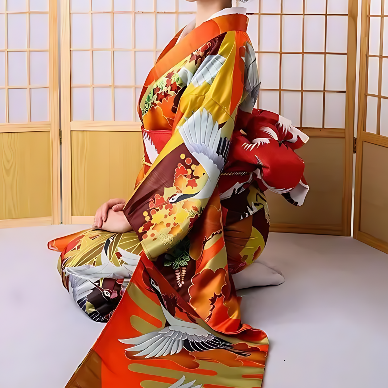 Kimono Furisode - taille unique