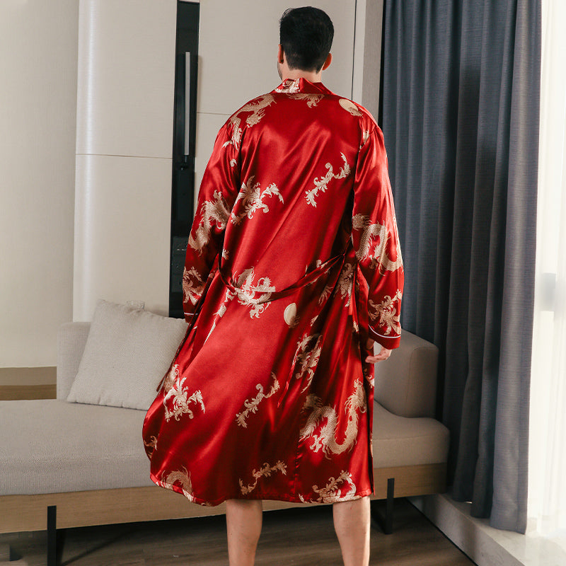 kimono satin homme