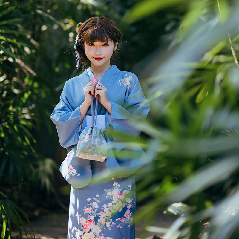 kimono yukata femme - Taille unique: 140cm