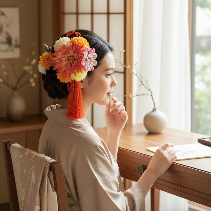 Kanzashi mariée