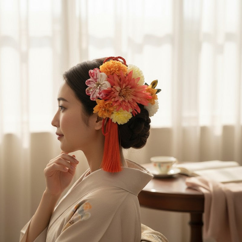 Kanzashi mariée