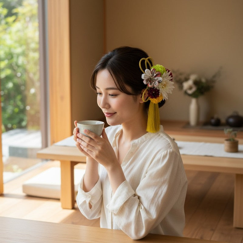 Kanzashi mariée