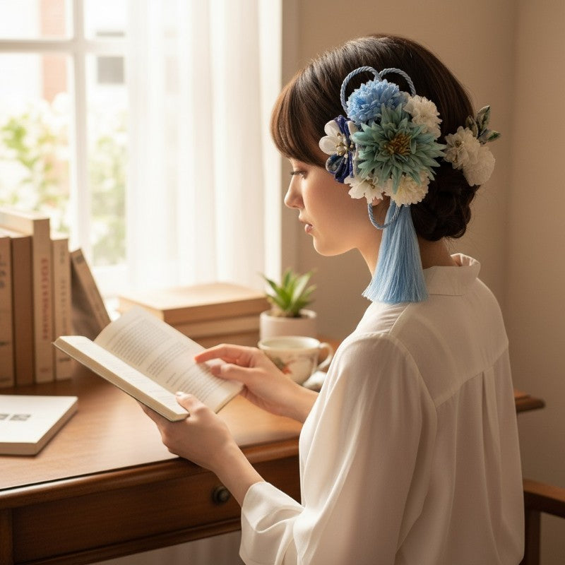 Kanzashi mariée