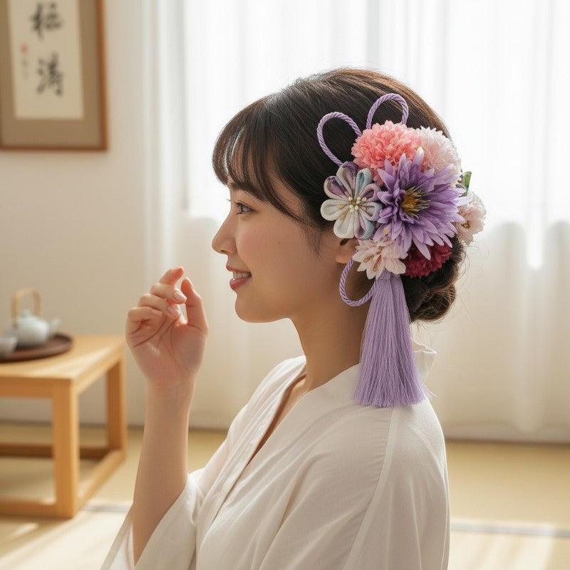 Kanzashi mariée