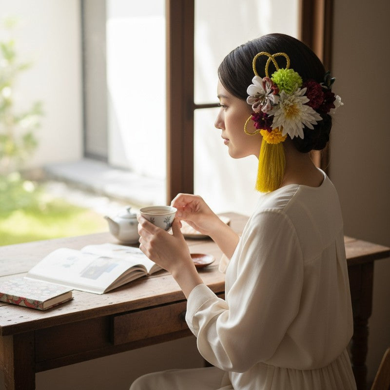Kanzashi mariée