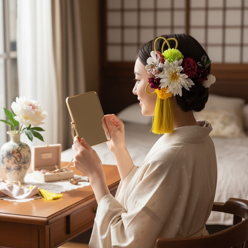 Kanzashi mariée