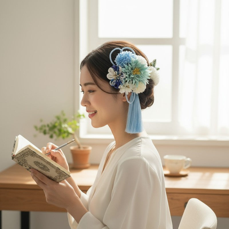 Kanzashi mariée
