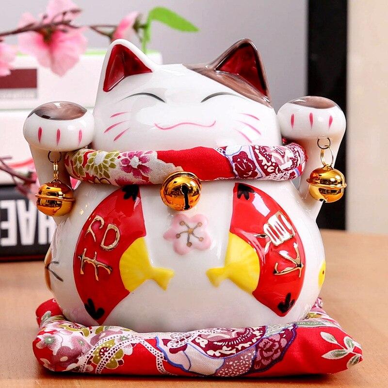 Maneki Neko Chance ’Double Ring’ - 11 x cm