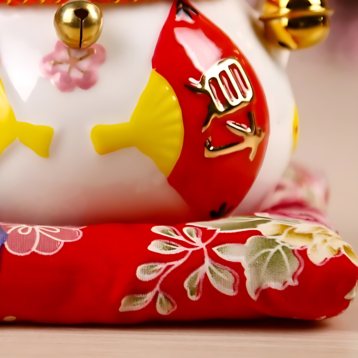 Maneki Neko Chance ’Double Ring’ - 11 x cm