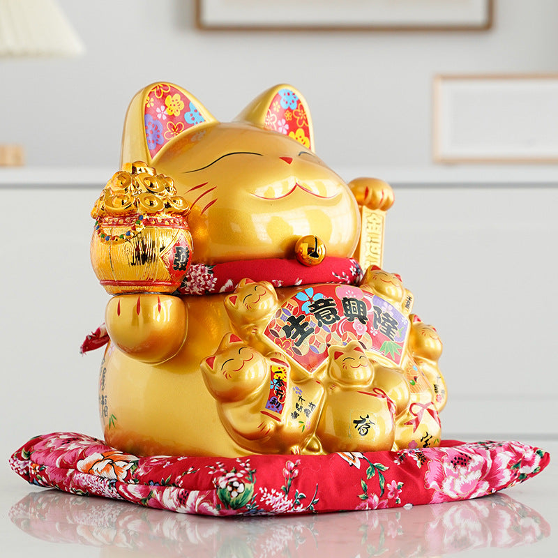 Maneki Neko ’Orange Oito’ - 11 x cm